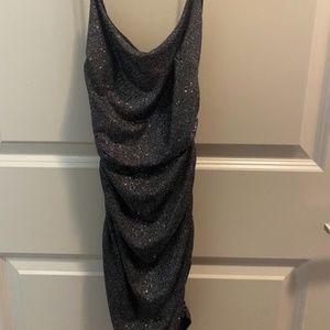 Black sparkly mini dress/ formal dress size small